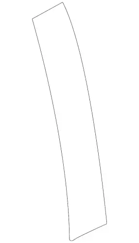 GARNISH,RR DOOR SASH 7407A328 MITSUBISHI