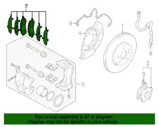 Тормозные колодки дисковые SUZUKI 5581057L03