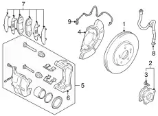 Тормозные колодки дисковые SUZUKI 5581057L03