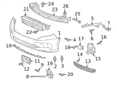 SPACER L. FR. BUMPE 71198THRA01 HONDA