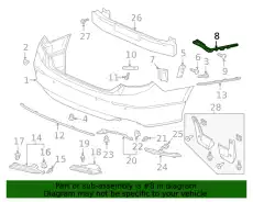 BRACKET, PLASTIC 71598TVAA01 HONDA