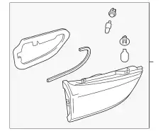 LAMP ASSY, REAR G45F513G0C MAZDA