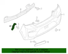 КРОНШТЕЙН БАМПЕРА 6410C963 MITSUBISHI