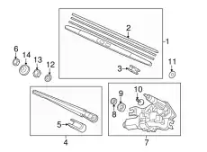 ПОВОДОК СТЕКЛООЧИСТИТЕЛЯ 76720TK8A01 HONDA