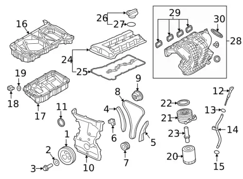 Прокладка коллектора MITSUBISHI 1540A637