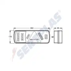 Фонарь задний SERTPLAS 0351L