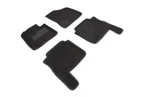 Коврики в салон SEINTEX 89338 Hyundai Santa Fe 2010-2012 4 шт., черный