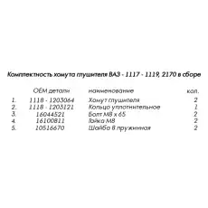 Хомут глушителя РЕМКОМ RK09029