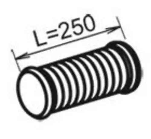 Гофра глушителя DINEX 28224 L= 250 мм, d= 110 мм