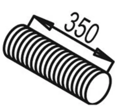 Гофра глушителя DINEX 81153 L= 390 мм, d= 115 мм