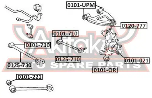 Рычаг подвески ASVA 0101021