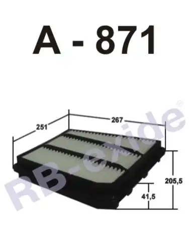 Фильтр воздушный RB-EXIDE A871