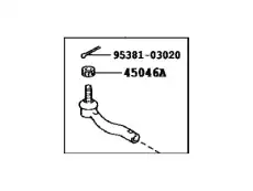 Рулевой наконечник TOYOTA / LEXUS 45046-19415