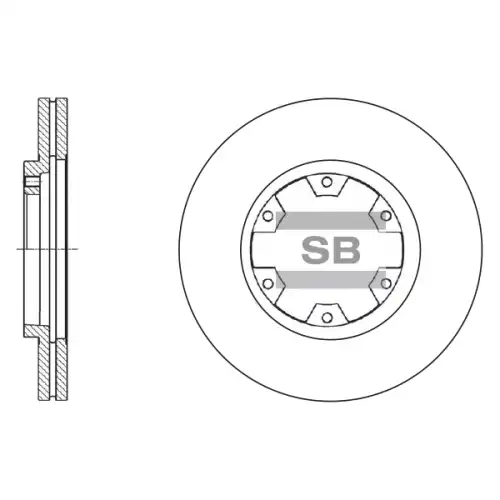 Тормозной диск SANGSIN SD4220