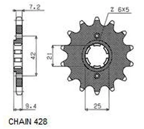шестерни 21819 SUNSTAR