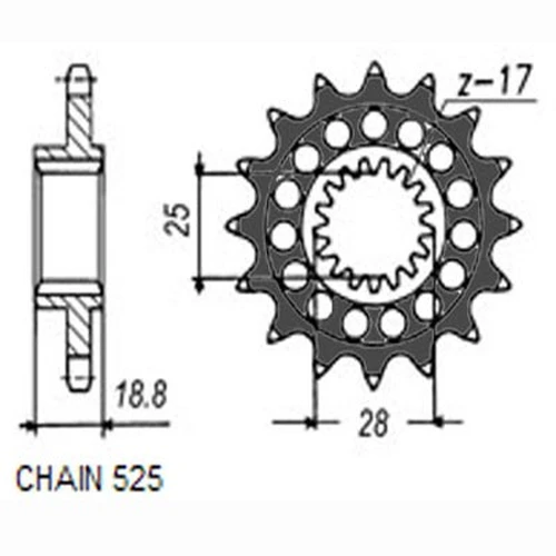 шестерни 42215 SUNSTAR