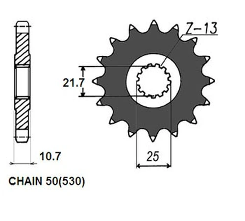 шестерни 51915 SUNSTAR