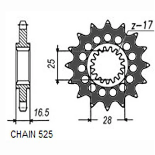 шестерни 42716 SUNSTAR