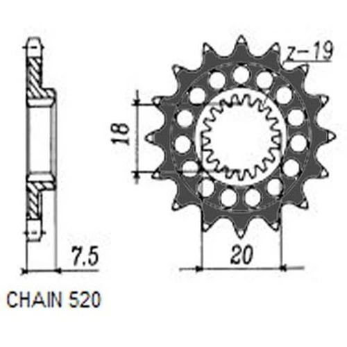 шестерни 34413 SUNSTAR