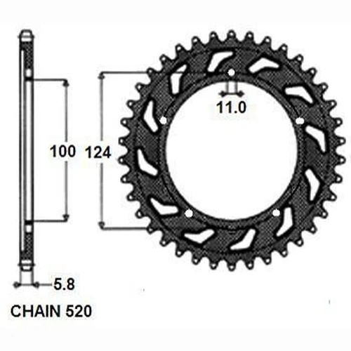 шестерни 1343739 SUNSTAR
