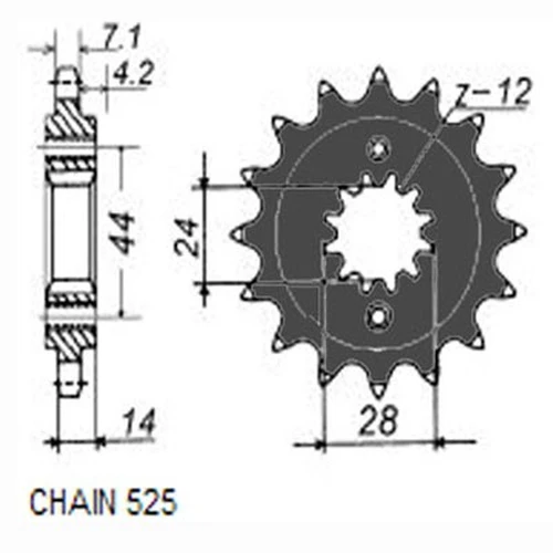 шестерни 41817 SUNSTAR
