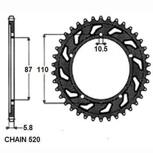 Шестерни задние 1338346 SUNSTAR