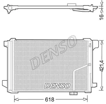 Радиатор кондиционера (конденсатор) DENSO DCN17035