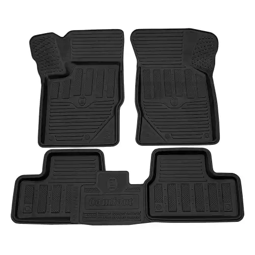 Коврики в салон REZKON 1025040100 Datsun on-DO 2014-2020 4 шт., черный