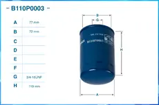 Фильтр масляный CWORKS B110P0003