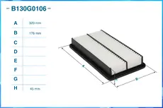 Фильтр воздушный CWORKS B130G0106