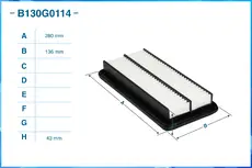 Фильтр воздушный CWORKS B130G0114