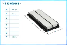 Фильтр воздушный CWORKS B130G0293