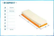 Фильтр воздушный CWORKS B130P0017