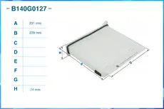 Салонный фильтр CWORKS B140G0127