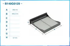 Салонный фильтр CWORKS B140G0129