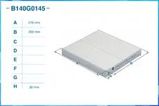 Салонный фильтр CWORKS B140G0145
