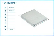 Салонный фильтр CWORKS B140G0149