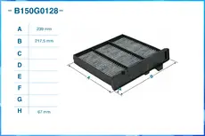 Салонный фильтр CWORKS B150G0128