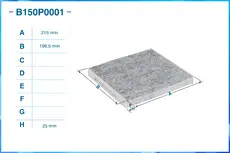 Салонный фильтр CWORKS B150P0001