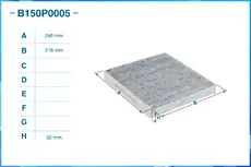 Салонный фильтр CWORKS B150P0005