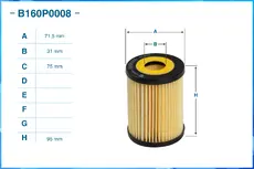 Фильтр масляный CWORKS B160P0008