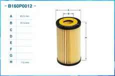Фильтр масляный CWORKS B160P0012