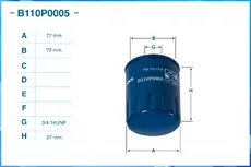 Фильтр масляный CWORKS B110P0005