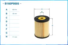Фильтр масляный CWORKS B160P0005