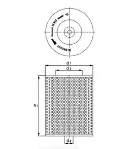 Фильтр воздушный KNECHT LX912