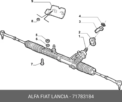Рулевая рейка ALFA ROMEO 71783184