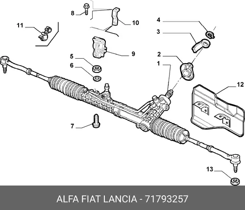 Рулевая рейка ALFA ROMEO 71793257