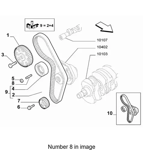 13544021 Stud FIAT