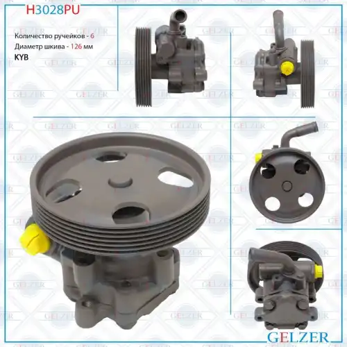 Насос гидроусилителя руля GELZER H3028PU