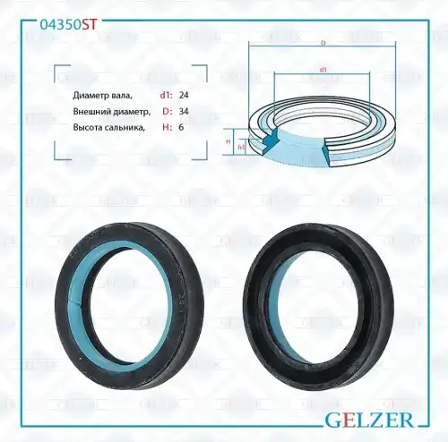Сальник рулевой рейки 04350ST GELZER